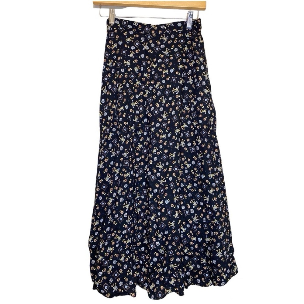 Vintage Clio Floral Midi Skirt